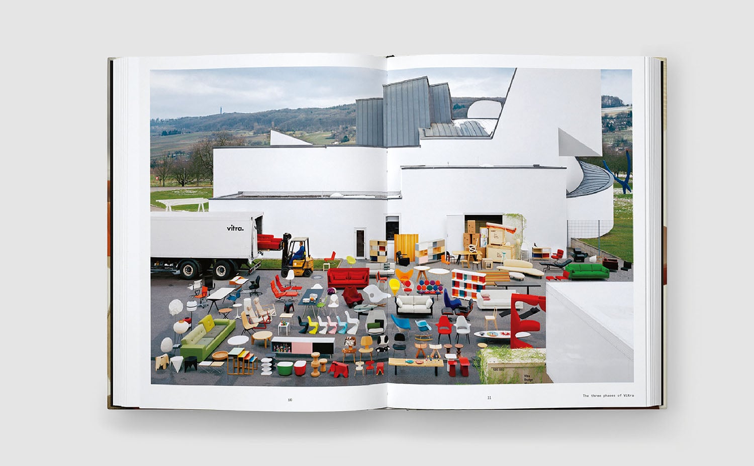 A book with a photo of a house.