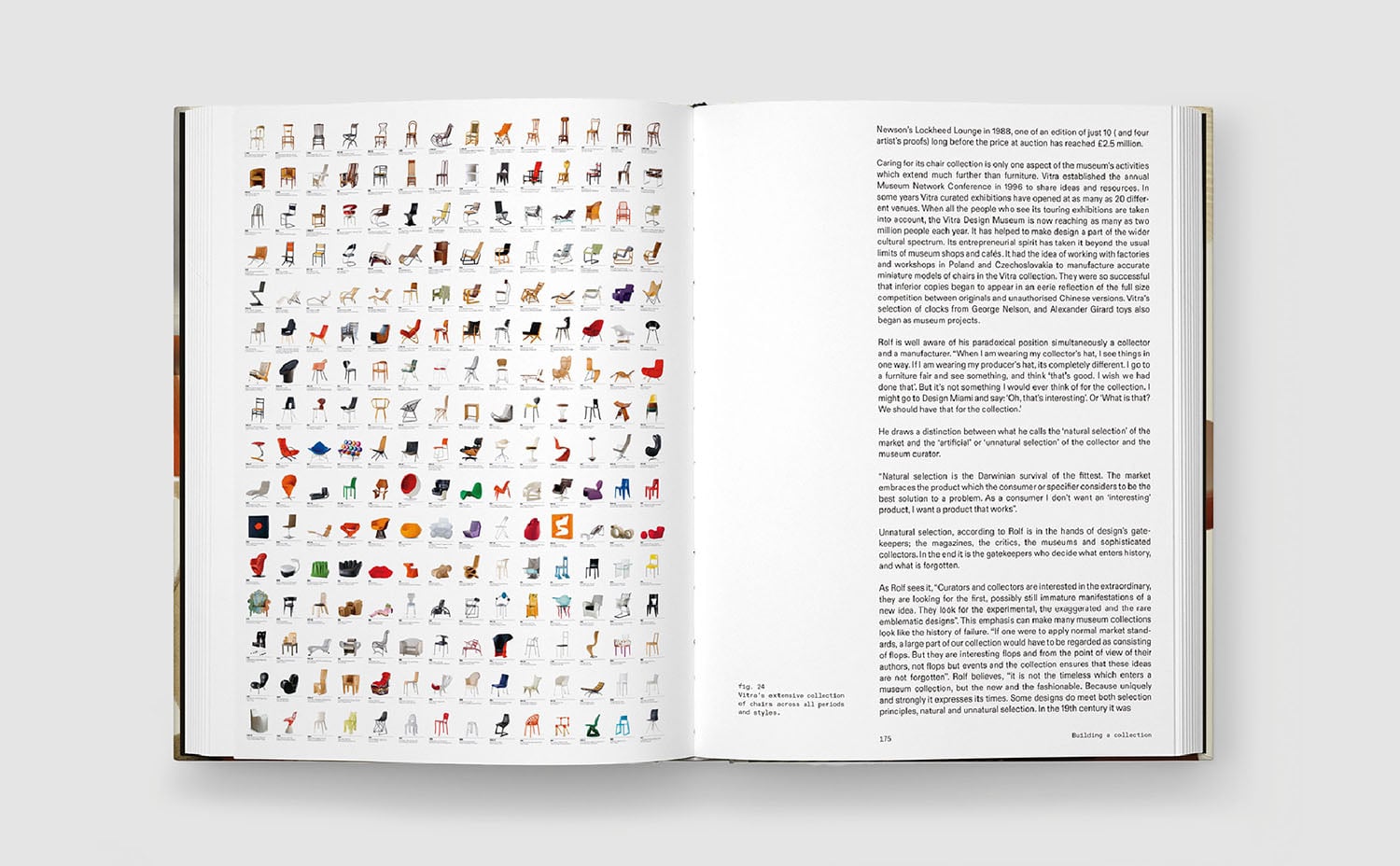 A book with illustrations of different types and sizes.