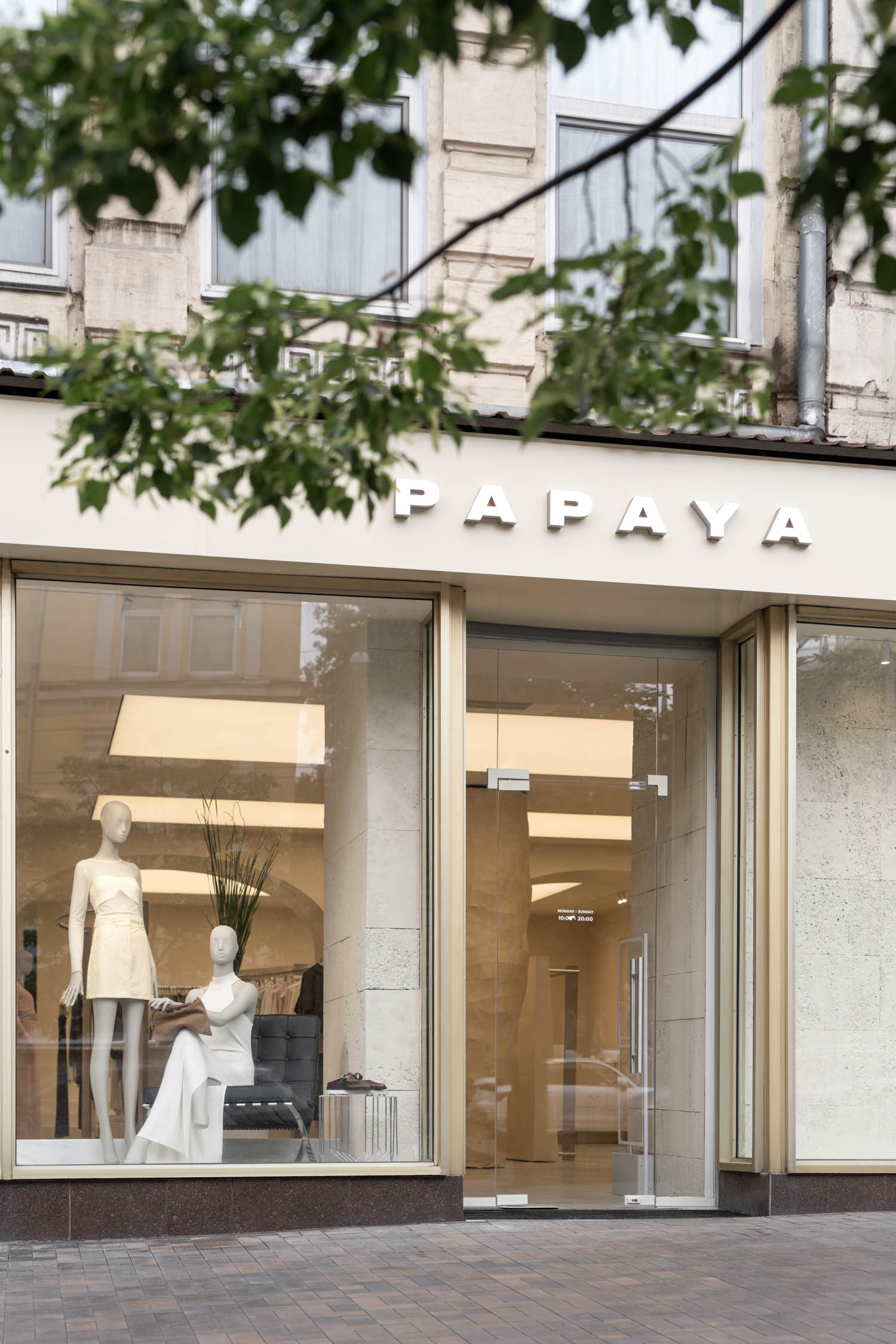 exterior of Papaya storefront