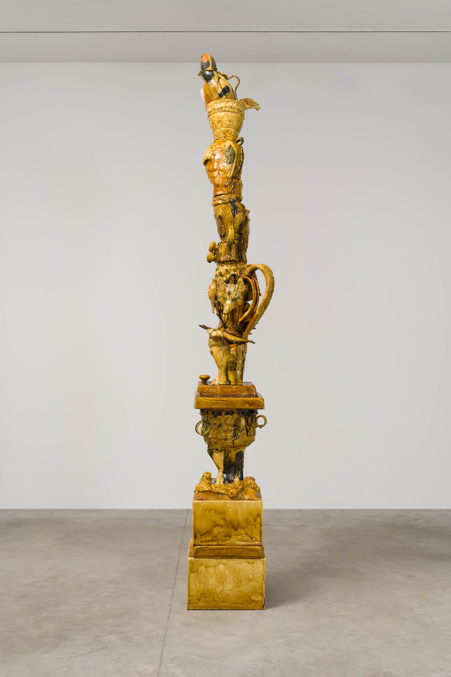 tall yellow sculpture