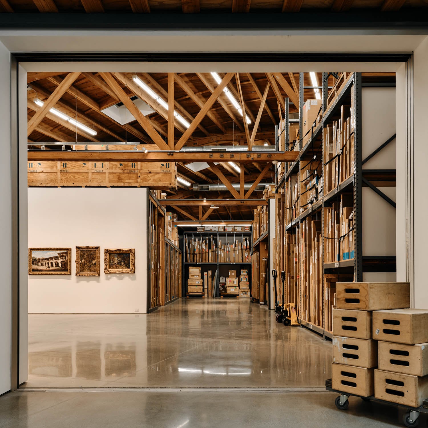 warehouse with gallery and lots of storage