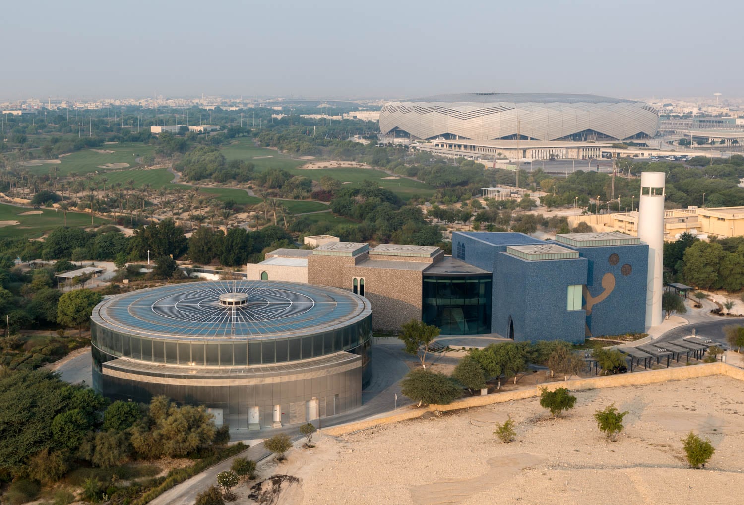 exterior facade of museum