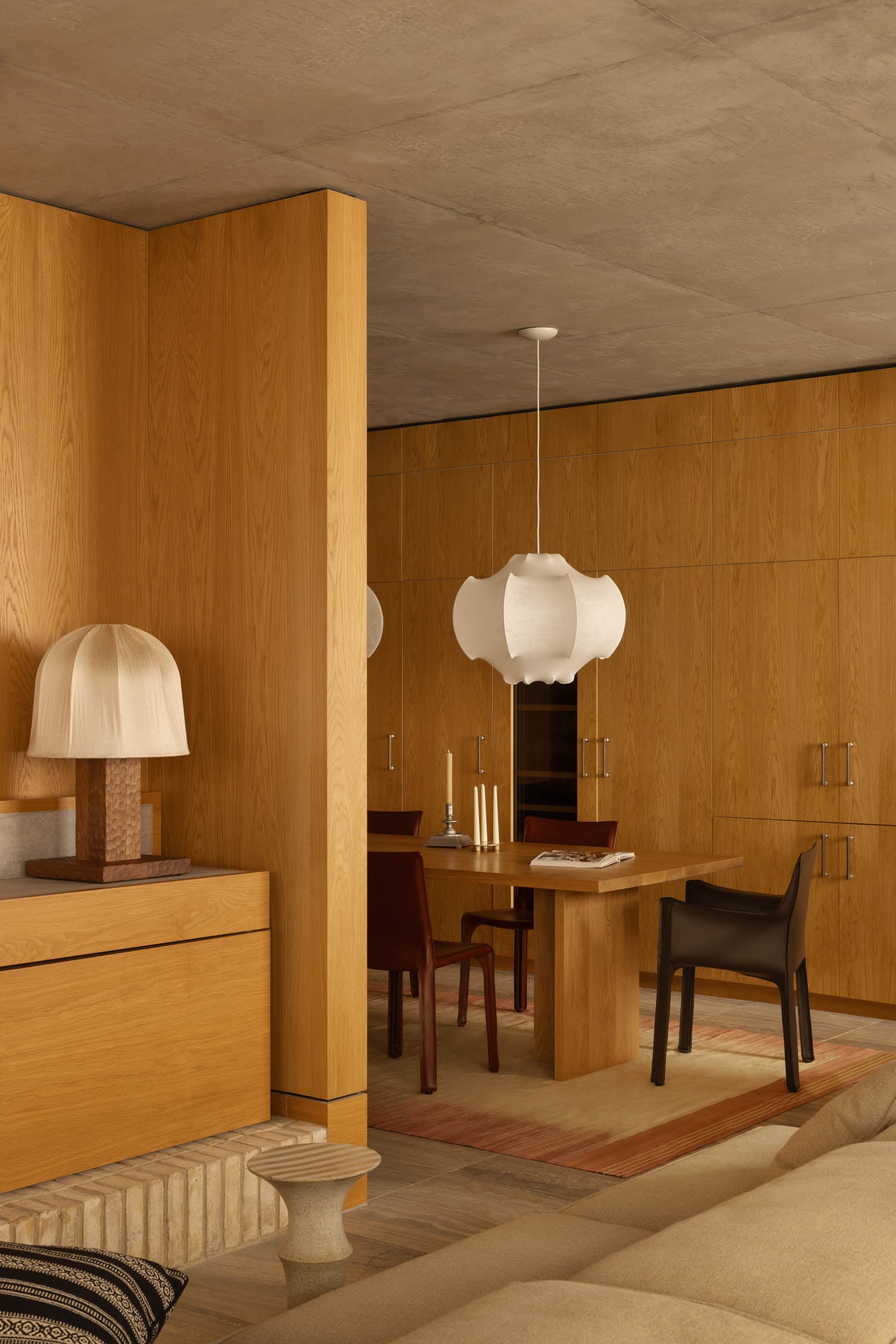 all wood dining room